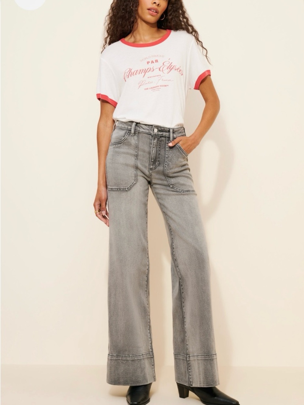 Anthropologie Rylan Relaxed Wide-Leg Jeans